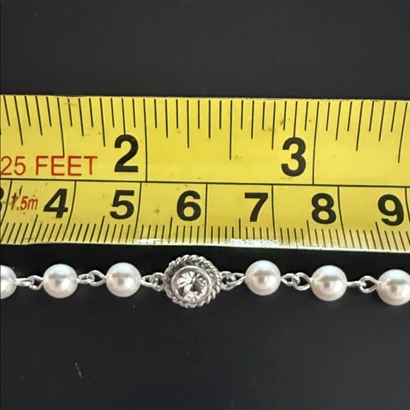 VSA PEARL BEADED WRAP NECKLACE 6MM PEARLS CREAM - NWT - Picture 7 of 11